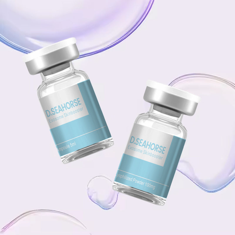 Solución para el Cuidado de la Piel Exosome DS | Kit de Doble Reparación en Polvo Liofilizado y Ampolla