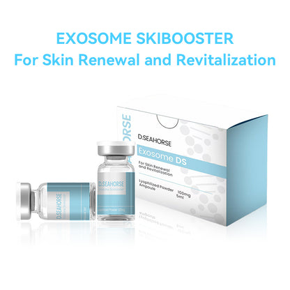 Solución para el Cuidado de la Piel Exosome DS | Kit de Doble Reparación en Polvo Liofilizado y Ampolla