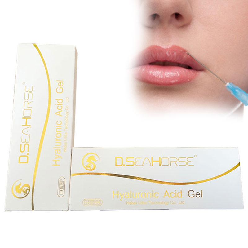 Relleno de ácido hialurónico “Derm” D.seahorse para sienes, pliegues nasolabiales, manos, boca, labios