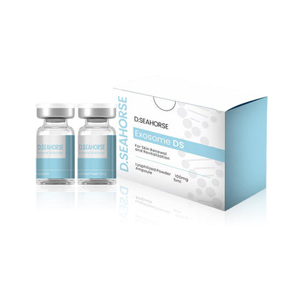 Solución para el Cuidado de la Piel Exosome DS | Kit de Doble Reparación en Polvo Liofilizado y Ampolla