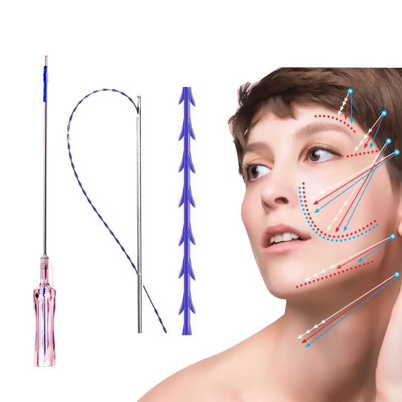 PDO Cog Fish Bone Thread for Middle Face Eyebrow Foreheard Cheek Lift Straightening Nasolabial Fold Upper Lower Legs