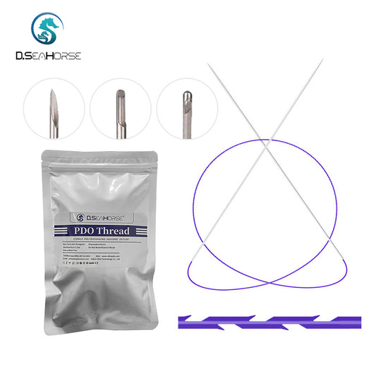 PDO Double Needle Thread for Jawline Chin Forhead Eyebrow Lifting