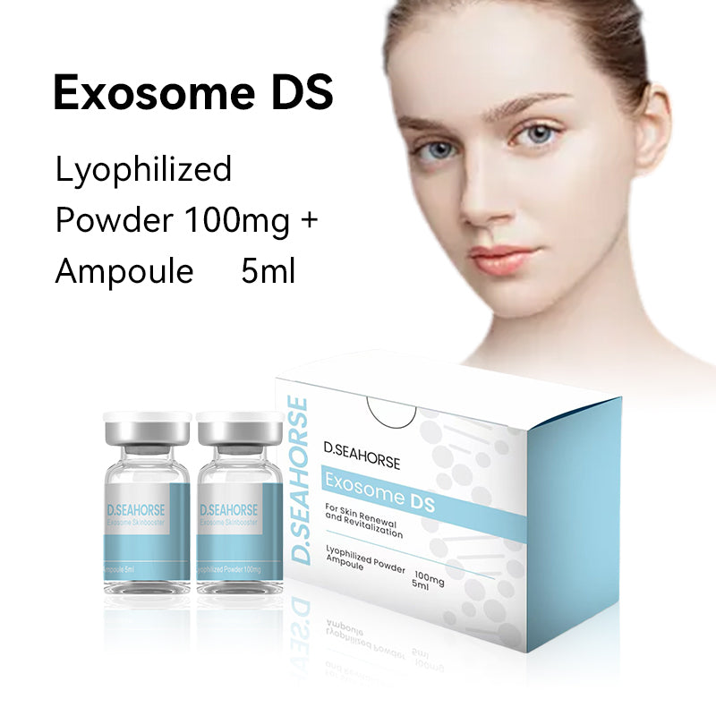 Solución para el Cuidado de la Piel Exosome DS | Kit de Doble Reparación en Polvo Liofilizado y Ampolla
