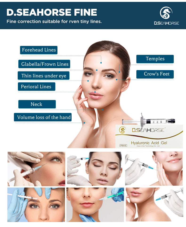 D.seahorse Injectable Hyaluronic Acid Filler | Dermal Filler for Facial Contour & Lips