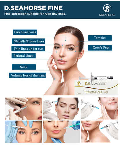 D.seahorse Injectable Hyaluronic Acid Filler | Dermal Filler for Facial Contour & Lips