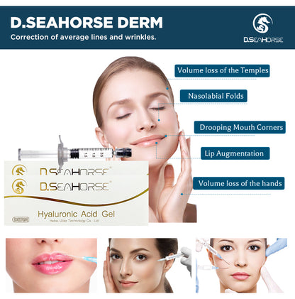 D.seahorse Injectable Hyaluronic Acid Filler | Dermal Filler for Facial Contour & Lips