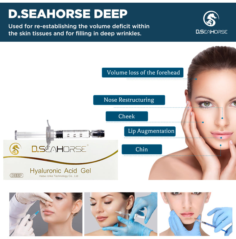 D.seahorse Injectable Hyaluronic Acid Filler | Dermal Filler for Facial Contour & Lips