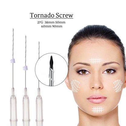 PCL Tornado/Tornado Screw Threads Sharp Needle 26g 27g