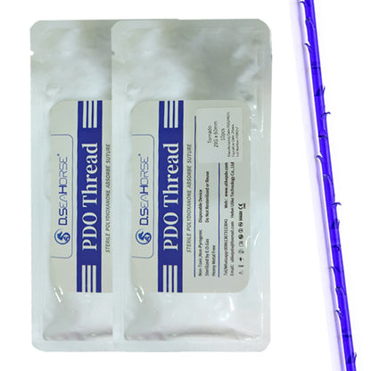 Hebra espiculada PDO para el estiramiento facial de surcos nasolabiales, línea de la mandíbula, mejillas y mentón