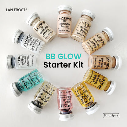 BB Glow Starter Kit Foundation and Booster Ampoules 12*8ml
