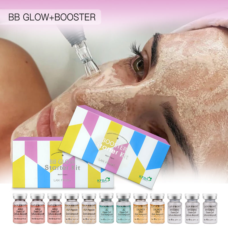 BB Glow Starter Kit Foundation and Booster Ampoules 12*8ml